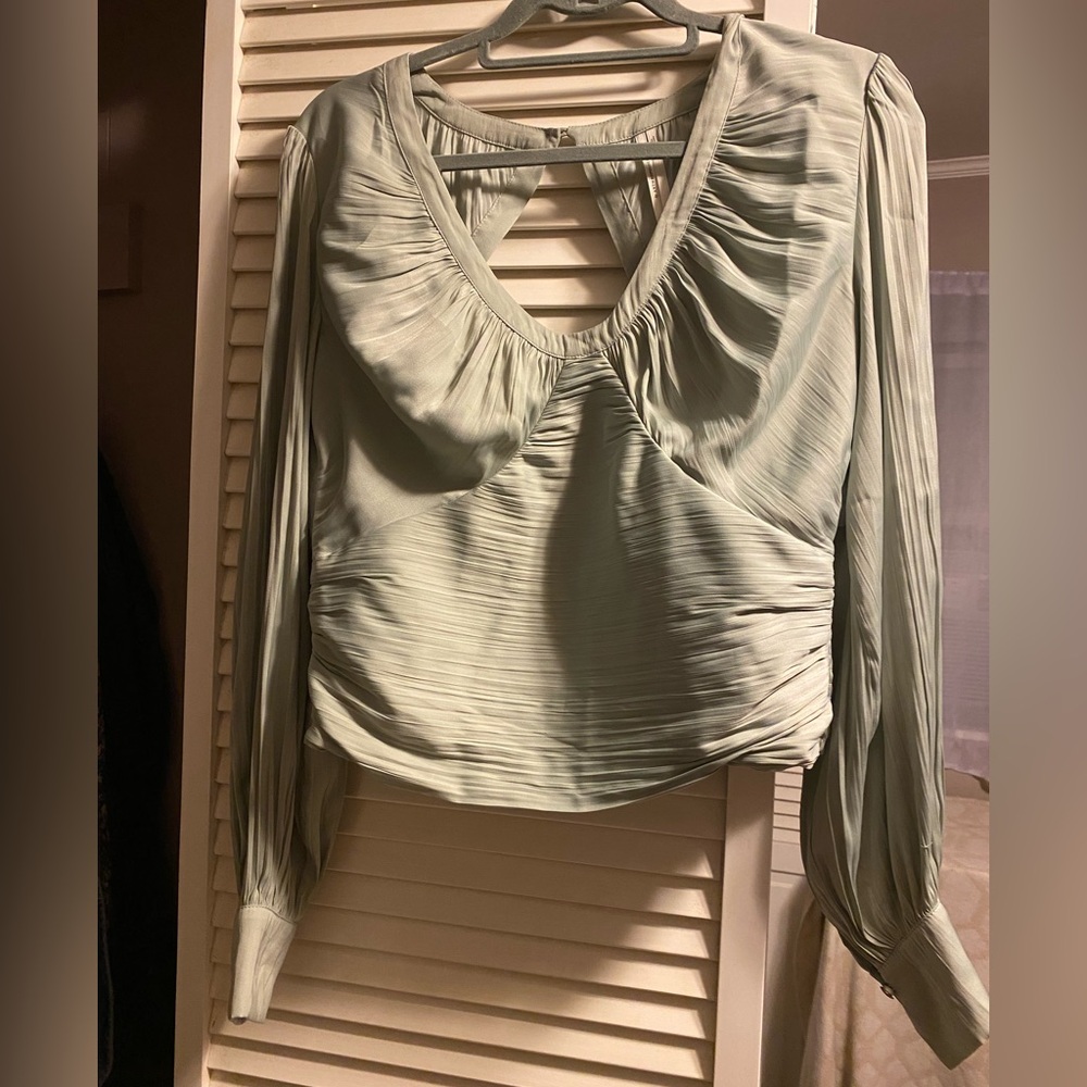 Elegant Sage Green Women's Top